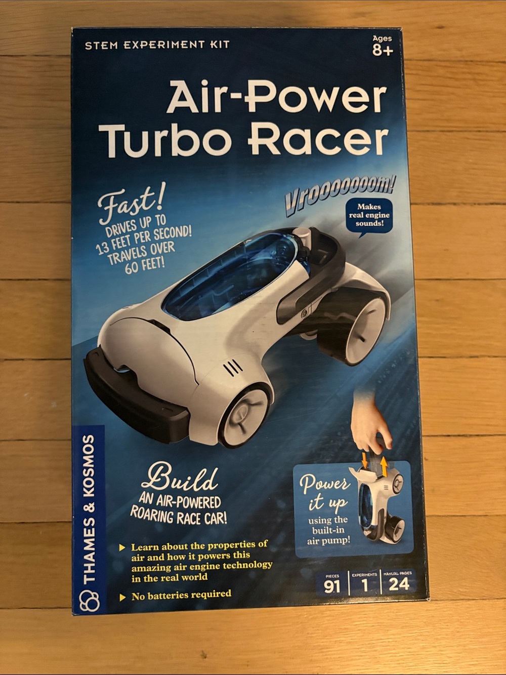 Thames & Kosmos Air-Power Turbo Racer - White and Blue